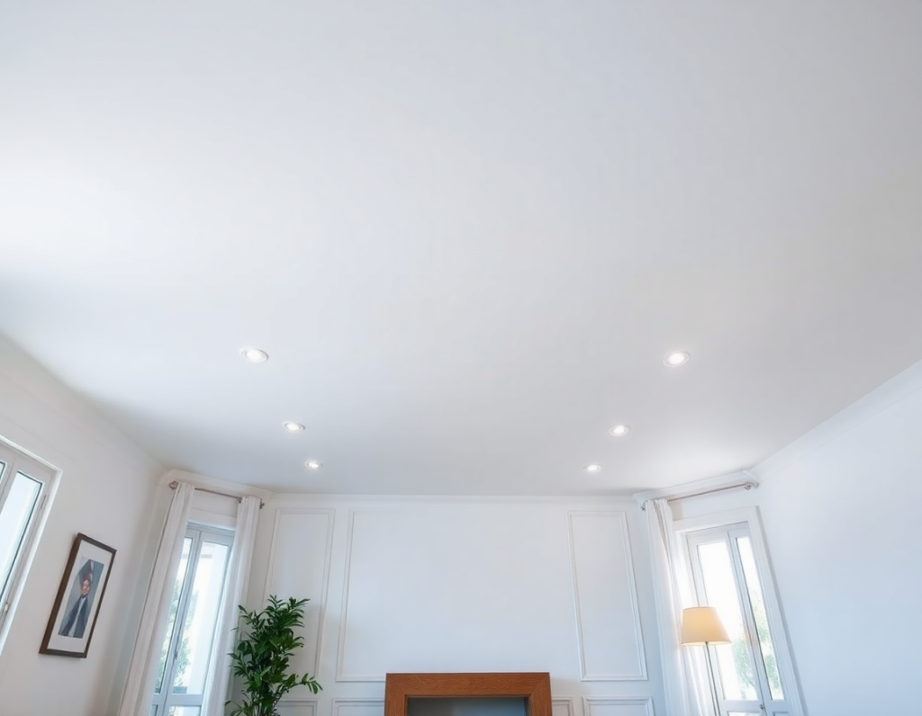 Controsoffitto in cartongesso con luce integrata