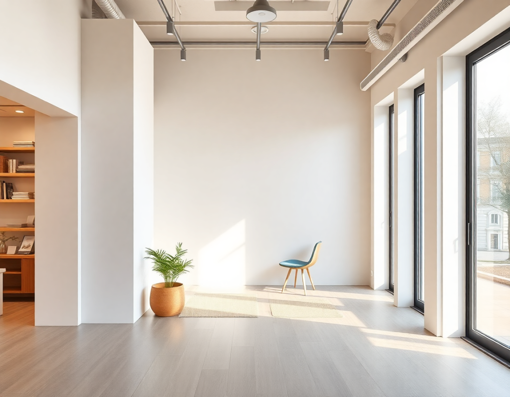 Parete in cartongesso per ufficio o casa